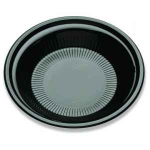 10.3" Round C-Fine Black PS Plate, 1.6" Deep