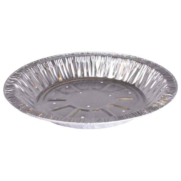 8" Medium Alum Pie Pan w/ 9 hole Perf., 14 oz.