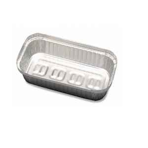 12.4" x 6.3" Alum 3 lb. Oblong Tray, 48 oz.