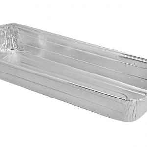 12.2" x 4.6" Alum Deep Danish Tray, 39 oz.