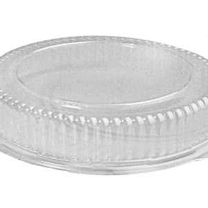 8.9" Round PS High Dome Lid for Alum Pan