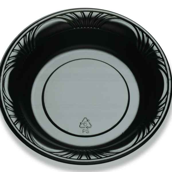 7.9" Round Black Pearl® PS Bowl, 16 oz.