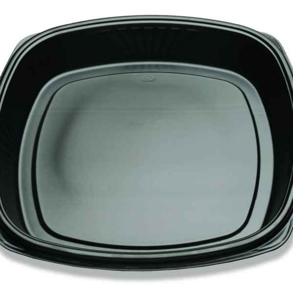 Forum® 16" Square Black C-Fine PS Deep Base, 198 oz.