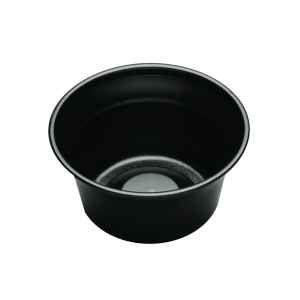 4" Round Black PS Small All Purpose Bowl, 6 oz.