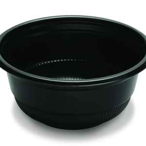 5.8" Round Black PS Hot Cold Bowl, 20 oz.