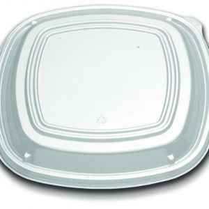 Forum® 10" Square PS Low Dome Lid w/ 1 Vent