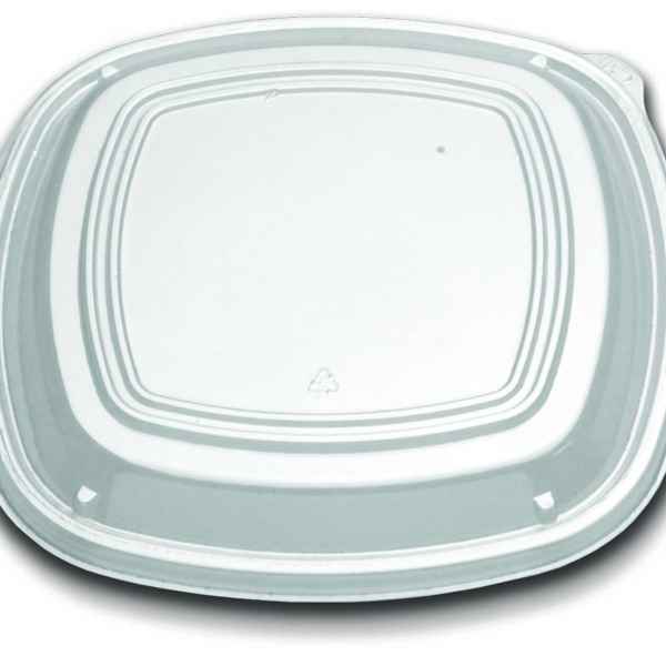 Forum® 10" Square PS Low Dome Lid w/ 1 Vent