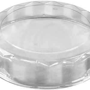 PartiPak® 18" Round PET Wide Panel Fluted Lid