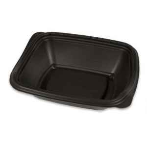 Earth Smart™ 7.5" x 6.25" Black MFPP Contour Base, 18 oz.