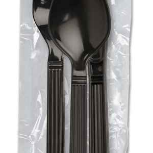 Forum Ebony PP Fork, Knife & Teaspoon, Wrapped