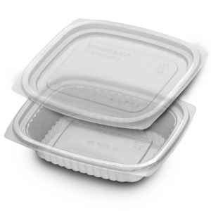 VersaPak® 5.9" x 4.9" PLA Container w/ Lid, 8 oz.