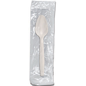 Senate White PP Teaspoon, Wrapped