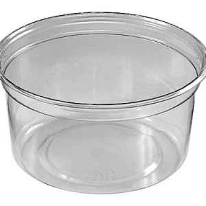 FreshServe® Round Standard Flange PLA Container, 12 oz.