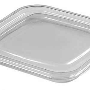 FreshServe® Square PET Lid, Inside/Outside Fit